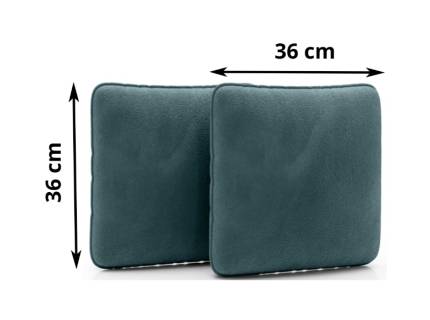 Set 2 perne 36x36cm OVAL