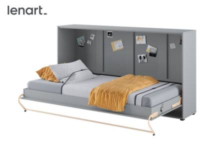 LENART PRO CONCEPT CP-06 pat (90x200cm) rabatabil pe perete orizontal 215x46-81x109cm gri
