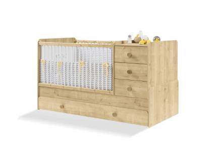 Patut transformabil cu pat suplimentar (80x180cm) MOCHA BABY 