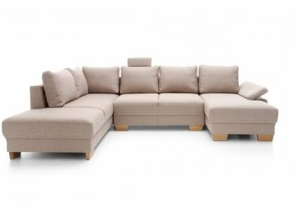 Coltar extensibil CHIVAS U cu cotiera reglabila, personalizabil 228x318x155cm