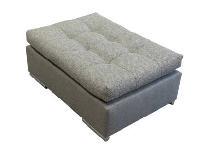 Taburet HUGO X cu picioare crom, personalizabil 100x70xH42cm