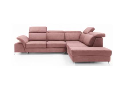 Coltar extensibil CALVARO X cu lada pentru depozitare, tetiere reglabile, personalizabil 296x234cm