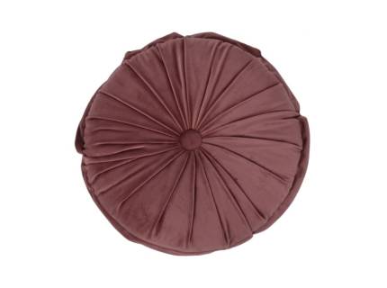 Perna decorativa rotunda bordo