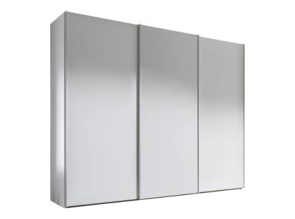 Dulap cu 3 usi glisante 336x200x68cm alb mat, maner aluminiu, model 01 SINFONIE PLUS 