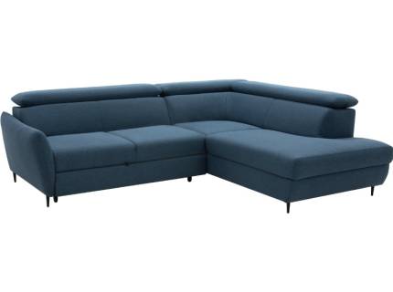 Coltar extensibil OTHELLO cu lada pentru depozitare, personalizabil 253x212cm