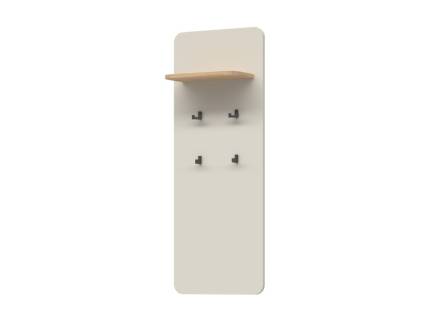 Cuier mic AIR 50x130x22cm Pepper White/ stejar Furneo