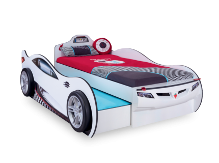 Pat alb + pat suplimentar (90x190-90x180cm) COUPE 