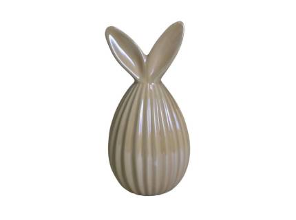 Ou cu urechi de iepure bej din ceramica