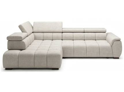 Coltar cu reglaj electric ALVIN L cu tetiere reglabile, personalizabil 297x205cm