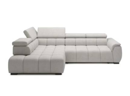 Coltar cu reglaj electric ALVIN L cu tetiere reglabile, personalizabil 297x205cm