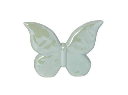 Fluture mic verde perla din ceramica Varianta 2/3 