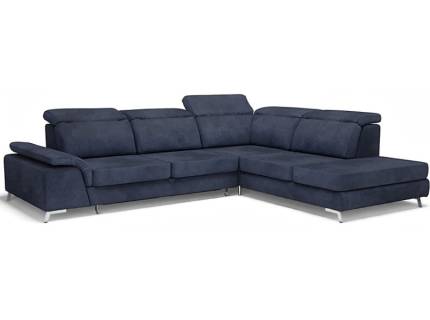 Coltar extensibil CALVARO X cu lada pentru depozitare, tetiere reglabile, personalizabil 296x234cm