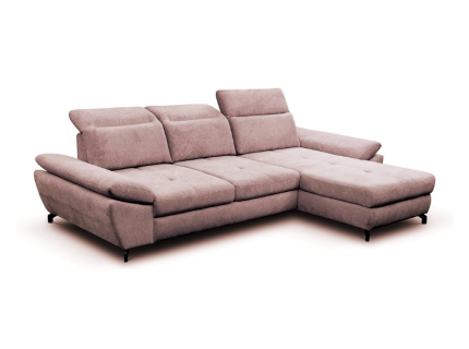 Coltar extensibil PAOLO reversibil, cu lada pentru depozitare, tetiere reglabile, spatar reglabil, personalizabil 292x201cm