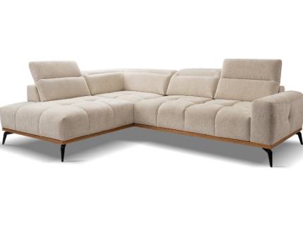 Coltar cu reglaj electric ARLES cu tetiere reglabile, spatar reglabil, personalizabil 281x214cm