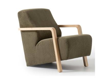 Fotoliu ORISSA-SOFA cu design minimalist, cadru din lemn, premium, personalizabil 65x95xH83cm 