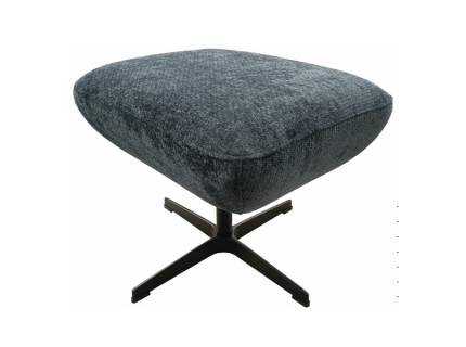 Taburet mini LAGUNA rotativ, cu picioare negre, personalizabil 52x42xH45cm