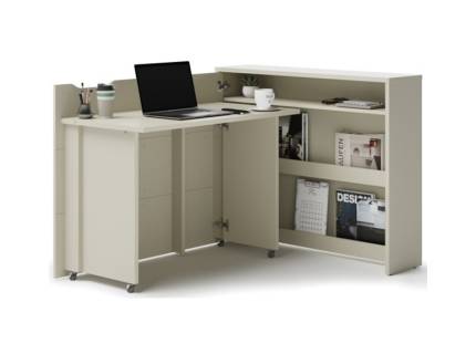 Birou pliabil WORK CONCEPT pe colt stanga transformabil, casmir 115x93x27cm