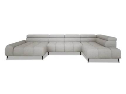 Coltar cu reglaj electric SANTO XL cu tetiere reglabile, personalizabil 377x211x180cm