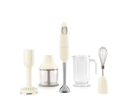 Blender manual cu accesorii Cream Smeg HBF22CREU