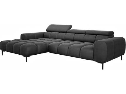 Coltar cu reglaj electric PLAZA S cu tetiere reglabile, personalizabil 270x177cm